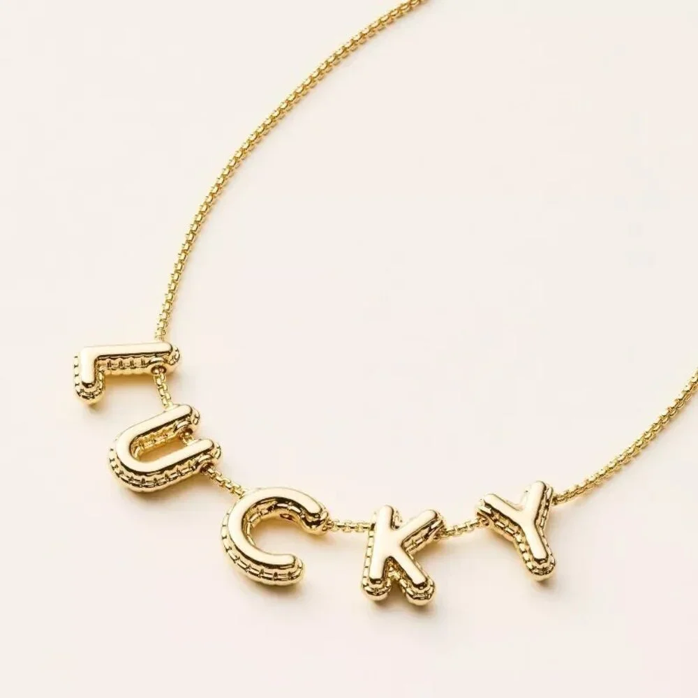 Lucky‎ Bubble Chain Necklace - kate spade new york x Target Gold - NEW